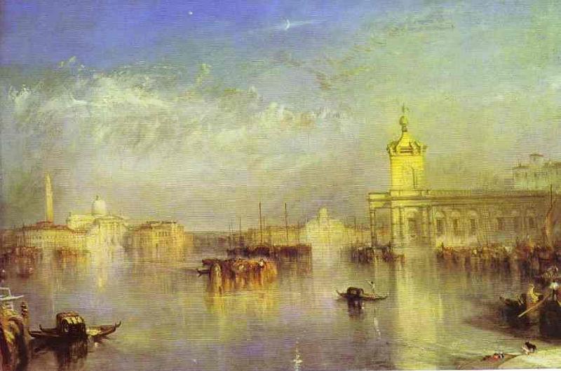 J.M.W. Turner The Dogana, San Giorgio, Citella, From the Steps of the Europa. France oil painting art